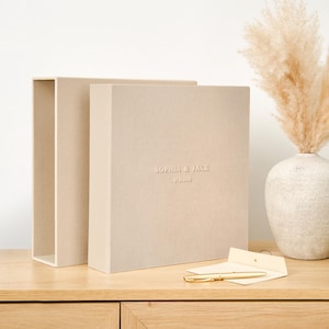 Personalized Wedding Photo Album | Large Self-Adhesive Scrapbook | Family Memory Book