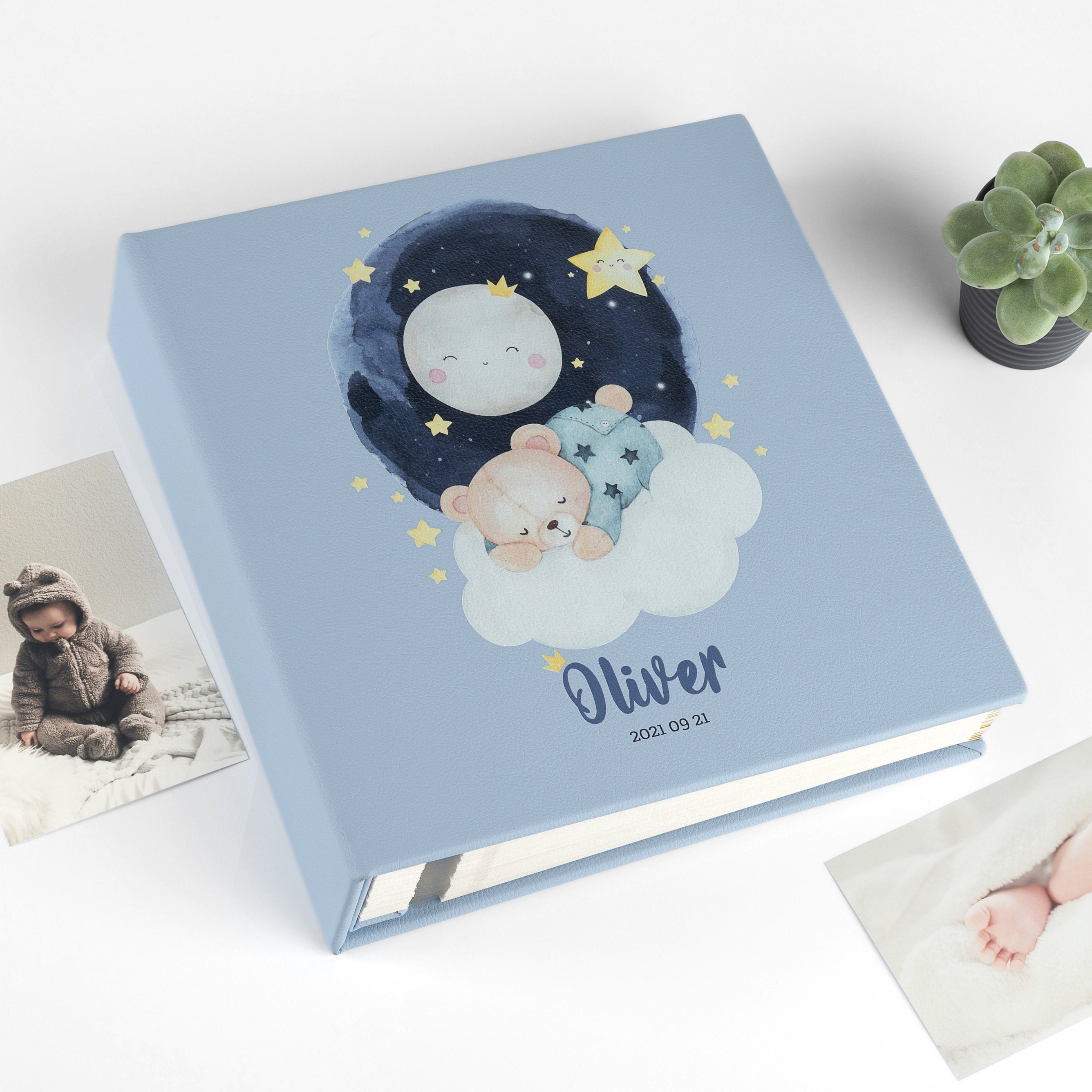 Baby Photo Album, Self-adhesive Baby Memory Book, Personalized