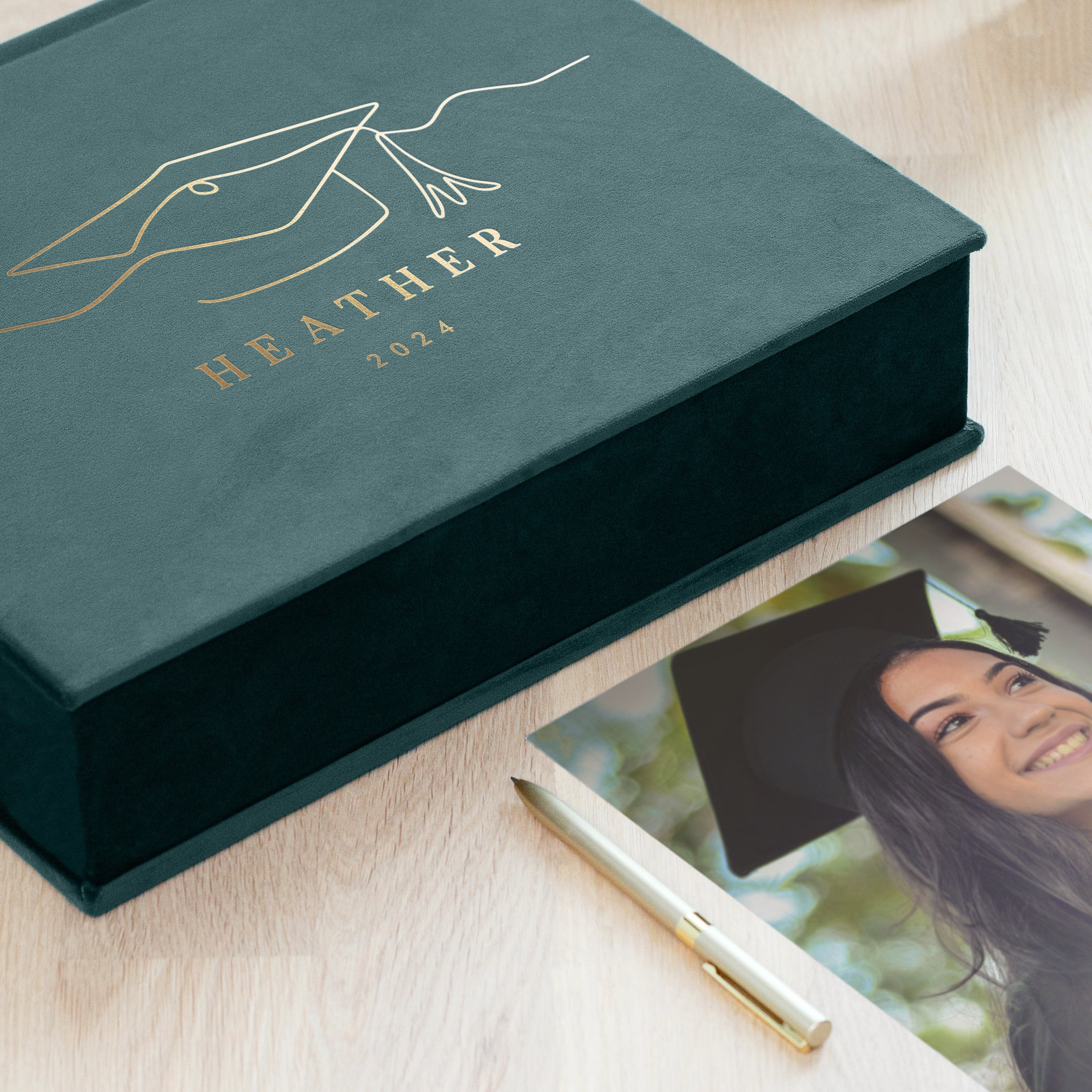 Personalized Memory Box for Junior High, High School, and College ...
