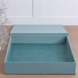 Wedding Memory Box, Custom Keepsake Box, Velvet Bridesmaid Gift Box image 4