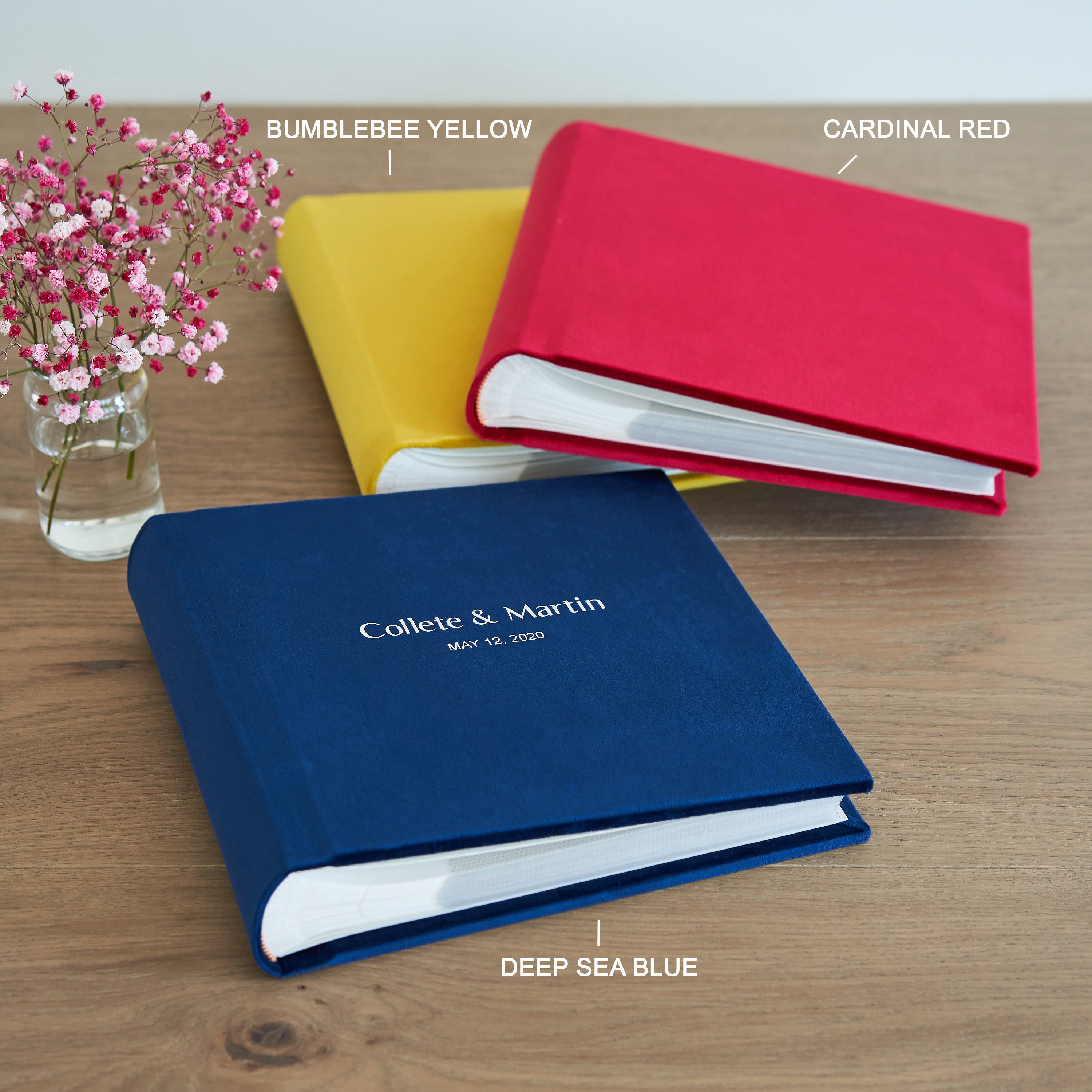 Slip in Photo Album for 200 4x6 or 5x7 Photos, Personalised Velvet Photo  Album With Sleeves 