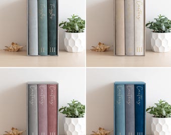 Personalized Velvet Photo Album with Sleeves | Personalised Slip In Photo Book for 300 4x6 Photos