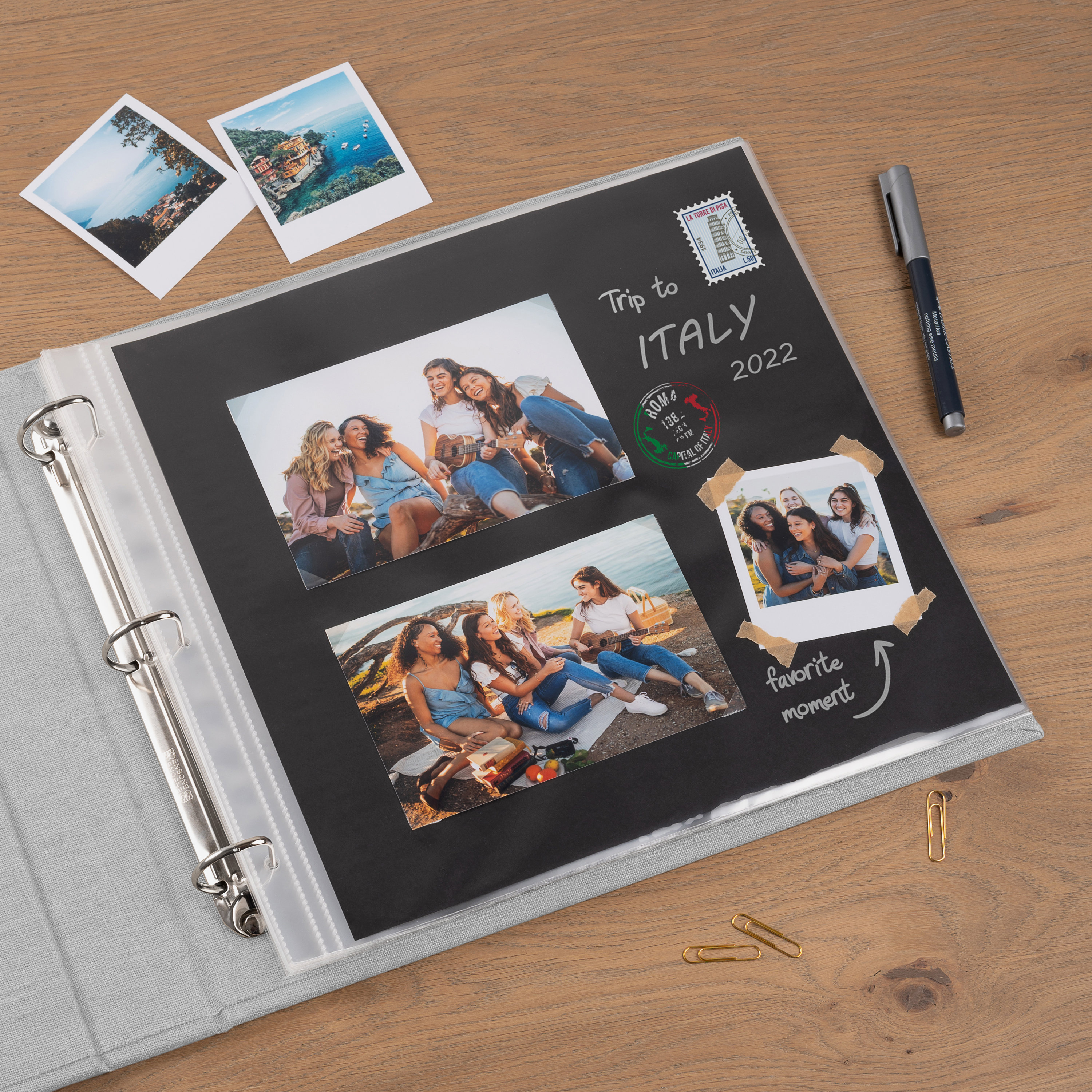 Extra Large Personalized 12x12 Photo Album, Scrapbook, or Presentation  Book, 3 Ring Binder With 3 Rings 