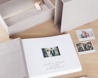 A Slipcase or a Box for a Wedding Guest Book Made by Arcoalbum Only | The Listing Can be Purchased Together with a Guest Book Only