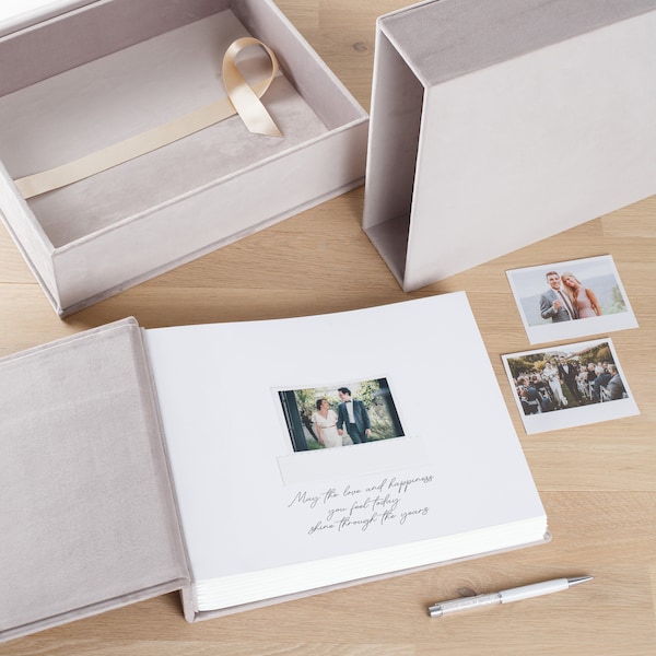 A Slipcase or a Box for a Wedding Guest Book Made by Arcoalbum Only | The Listing Can be Purchased Together with a Guest Book Only