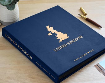 Personalized Wedding Photo Album | Holds 100-1000 4x6 Photos | Custom Anniversary Scrapbook | Available in United Kingdom & Worldwide Design