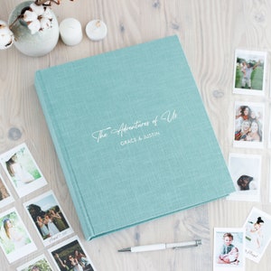 Linen Instax Mini Photo Album, Personalized Ring Binder for Fujifilm Instax Mini EVO, 40, 11, 9, 8, 7s etc | Album for Photos up to 2.5x3.5&quot;