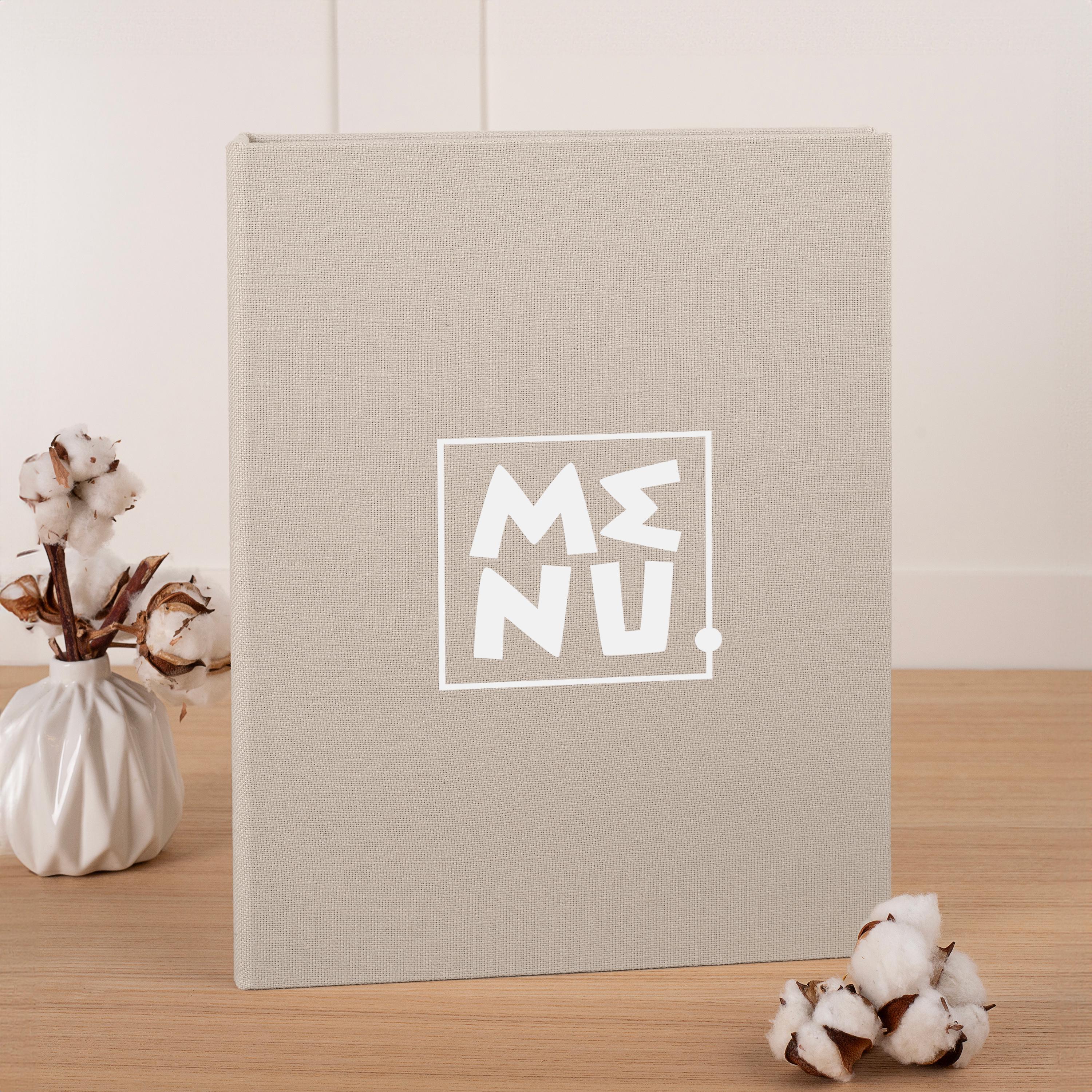 Personalized Menu Books | Custom Restaurant Menu Folders | Hard Cover Menu Covers for A4 or US Letter Pages | Wedding Menu Holders