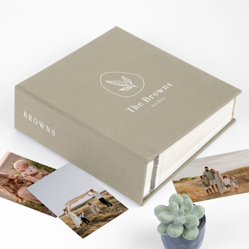 Photo Album With Sticky Pages Family Photo Album Travel Etsy