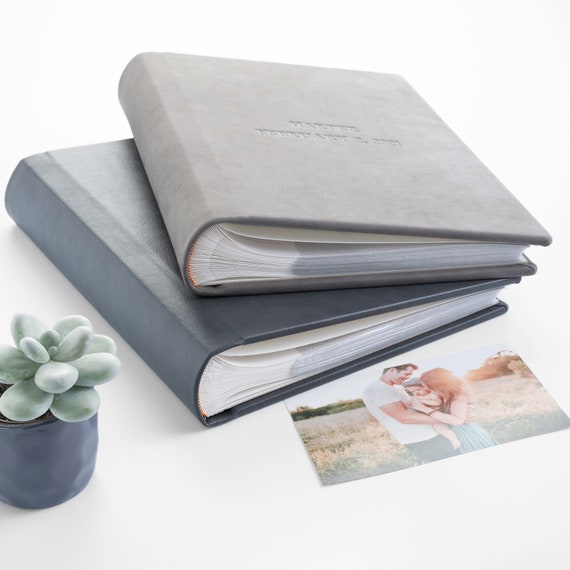 Photo Album 4x6 with,Slip-in Picture Albums,Linen Cover 300 Pockets Gray