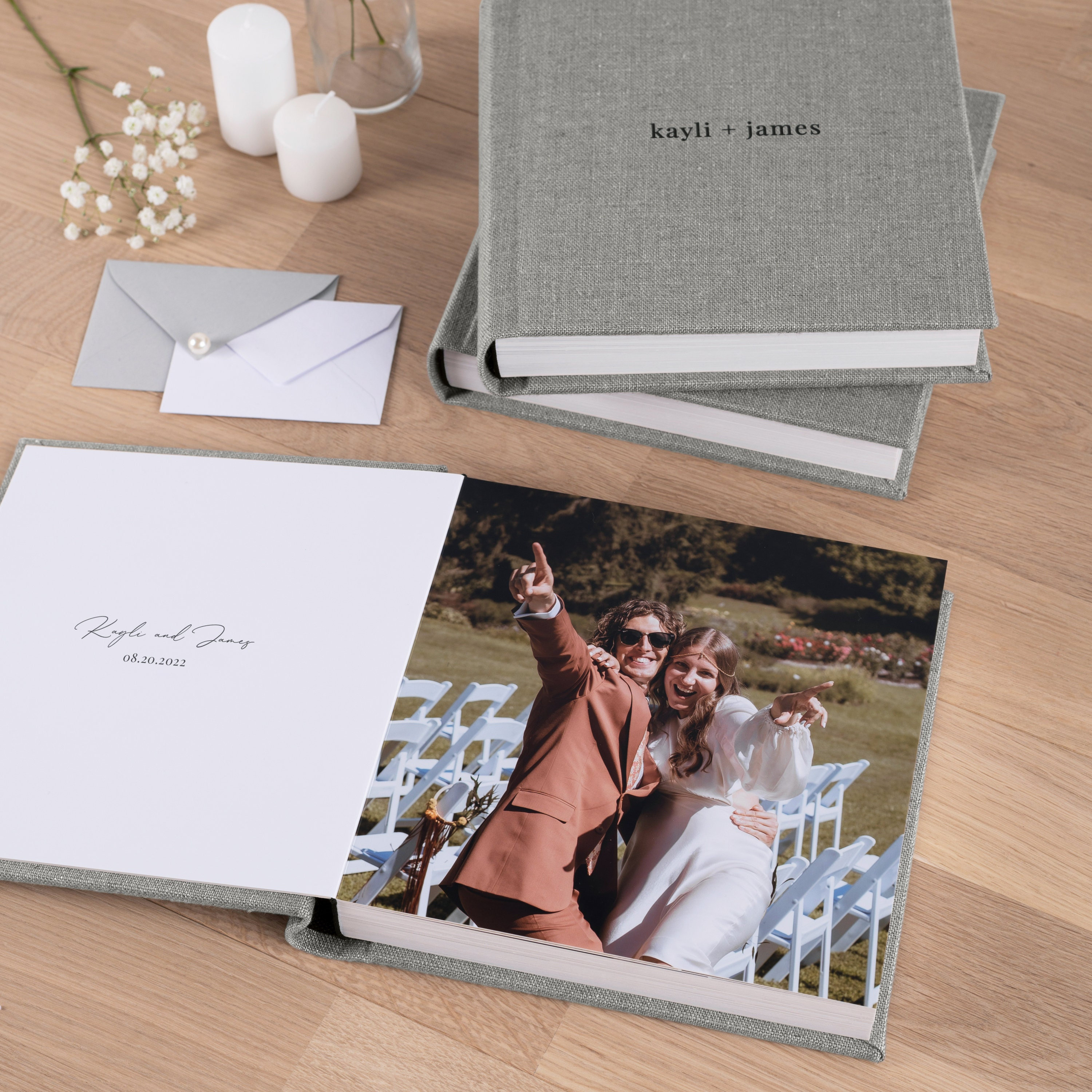 Personalized Wedding Photo album  12″ X 15″, Landscape – fotoframe