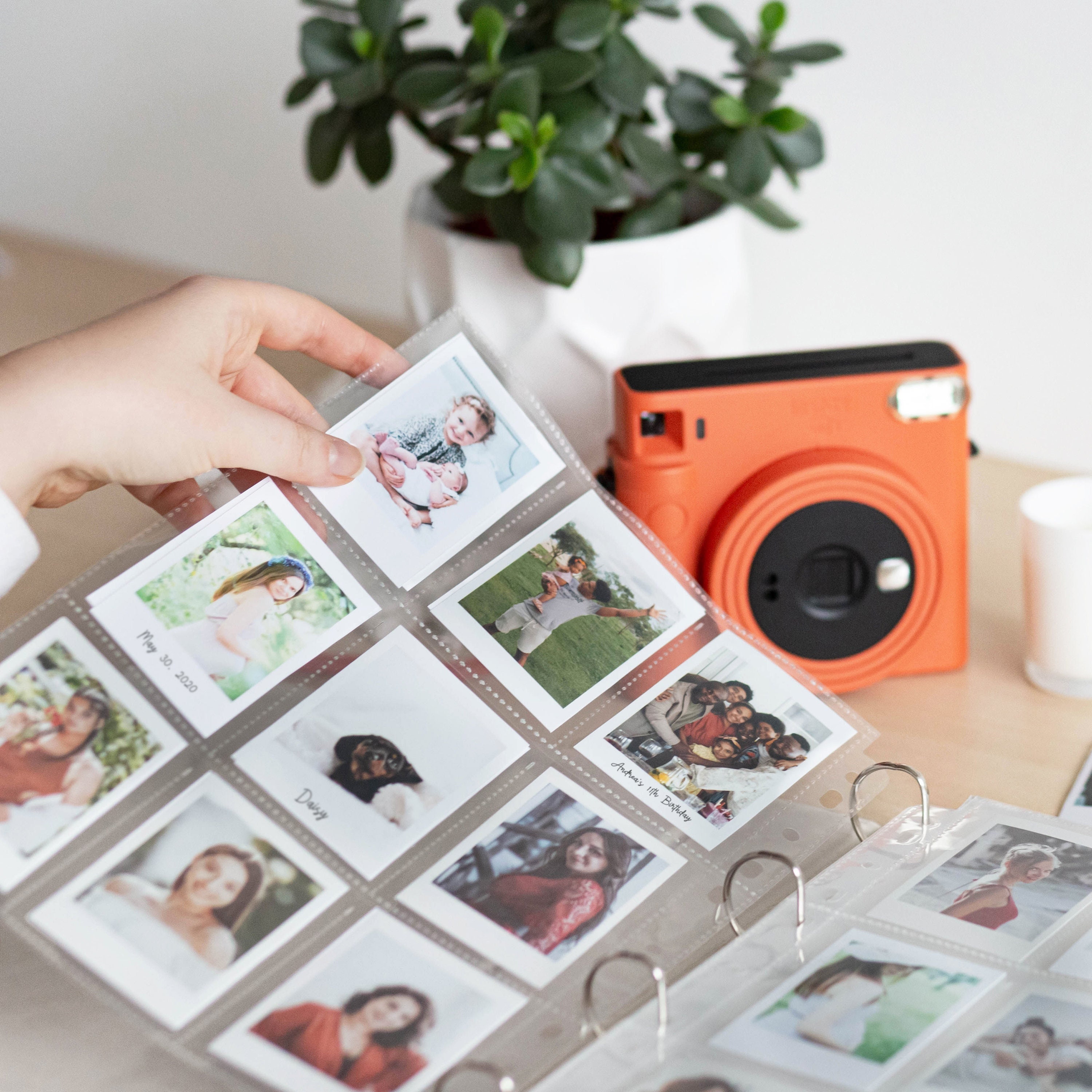 Instax Mini Photo Album, Personalized Velvet Ring Binder for Fujifilm  Instax Mini EVO, 40, 11, 9, 7s Etc. Album for Photos up to 2.5x3.5 