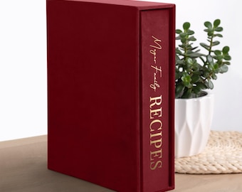 Personalized Recipe Book | Custom Cook Book Journal | Hard Cover Recipe Organizer | Ring Binder Recipe Planner | Bestseller Cooking Gift