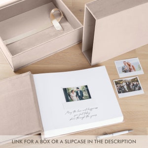 Wedding Guest Book, Instax Photo Album, Sign in Book for all Instant Film Sizes Mini Wide Square 4x6 2x6 etc. Personalized Photo Booth Book zdjęcie 5