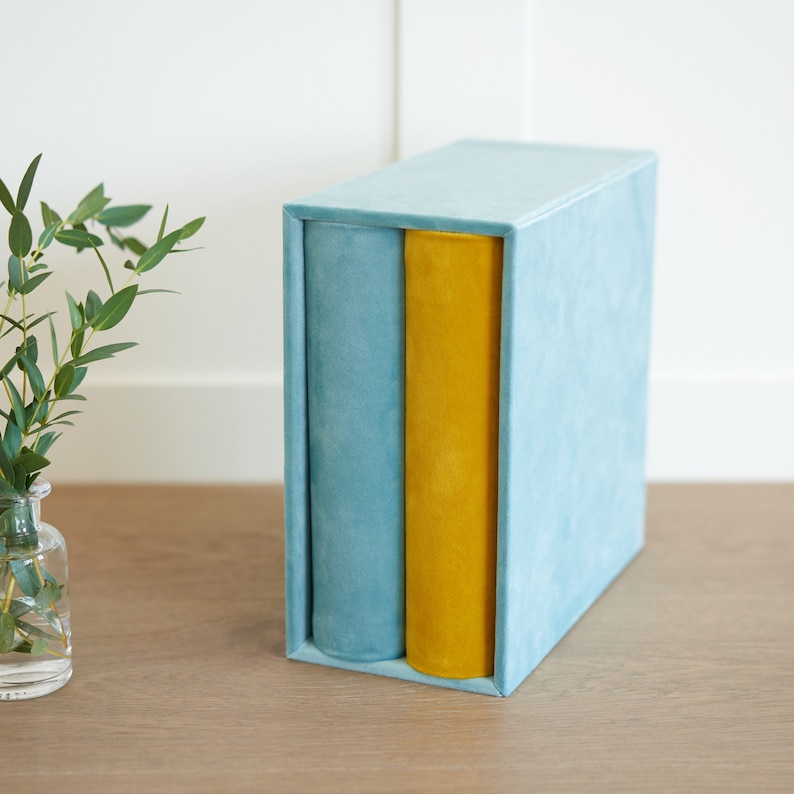 2 Photo Albums and Slipcase A Set of 2 Slip in Photo Albums Etsy