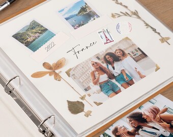 goldbuch Bella Vista 27 909 Photo Album with Artichoke Image Cut-Out, Memory Album Format 30 x 31 cm, Photo Album 60 Black Pages with Glassine