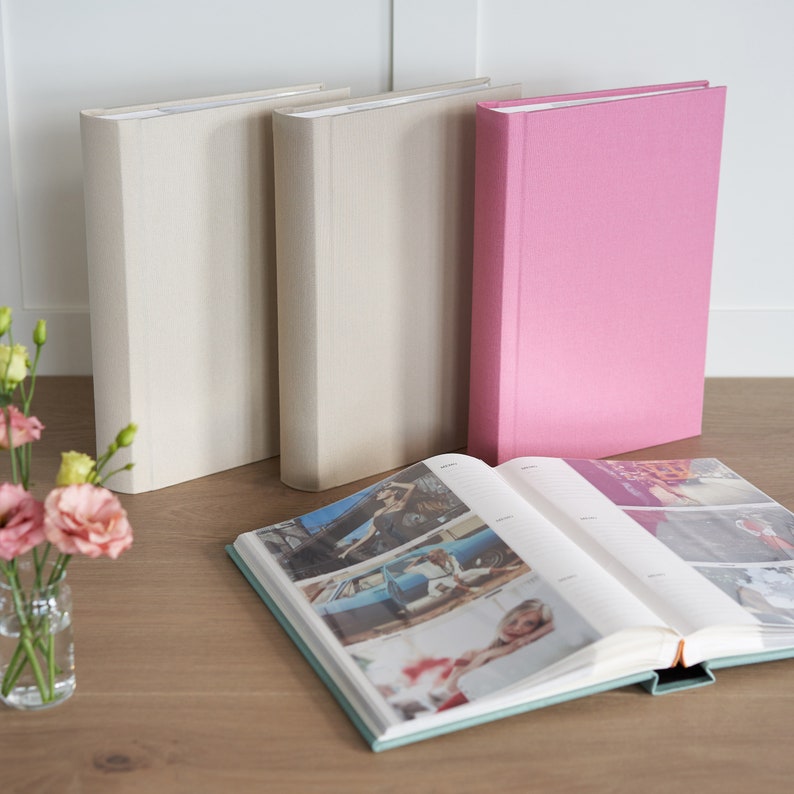 Slip In Photo Album for 300 4x6 Photos Personalised Cotton Etsy