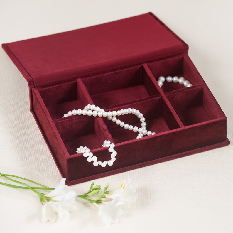 Velvet Jewelry Box Personalized Jewelry Box Personalised Etsy