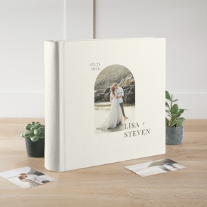 Personalized Wedding Photo Album | Custom Large Scrapbook | Traditional Book-Bound Keepsake Book | Wedding Anniversary Gift