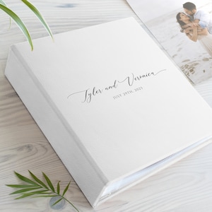 Álbum de fotos de 8x10, álbum de fotos de cuero ecológico para fotos de 20 x 25 cm, libro con fundas para fotos familiares, de bebés o bodas de 8x10