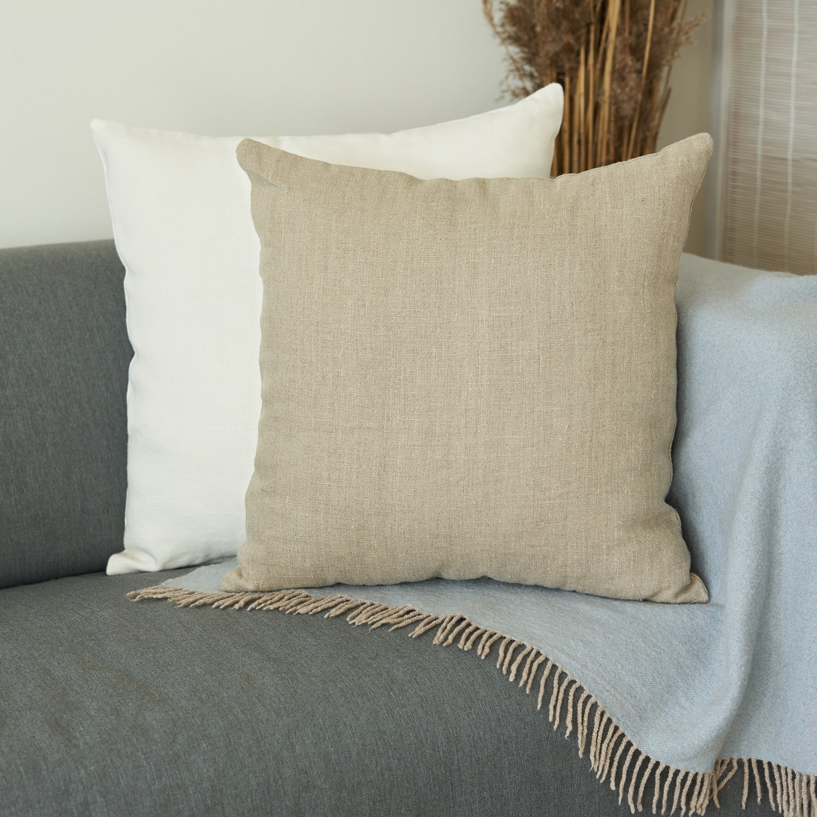 Linen Pillow Cover Natural Linen Throw Pillow Cover Etsy Denmark