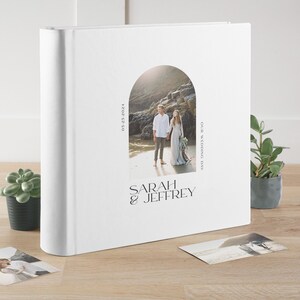 Wedding Photo Album | Personalized Scrapbook Book | Large Traditional Book Bound Photo Album | Unique Wedding Anniversary Gift