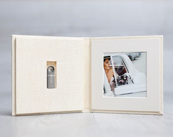 Personalized Wedding USB Case | Custom Wedding Keepsake Gift | Bridal Shower USB Storage | USB Packaging Solution for Photographers
