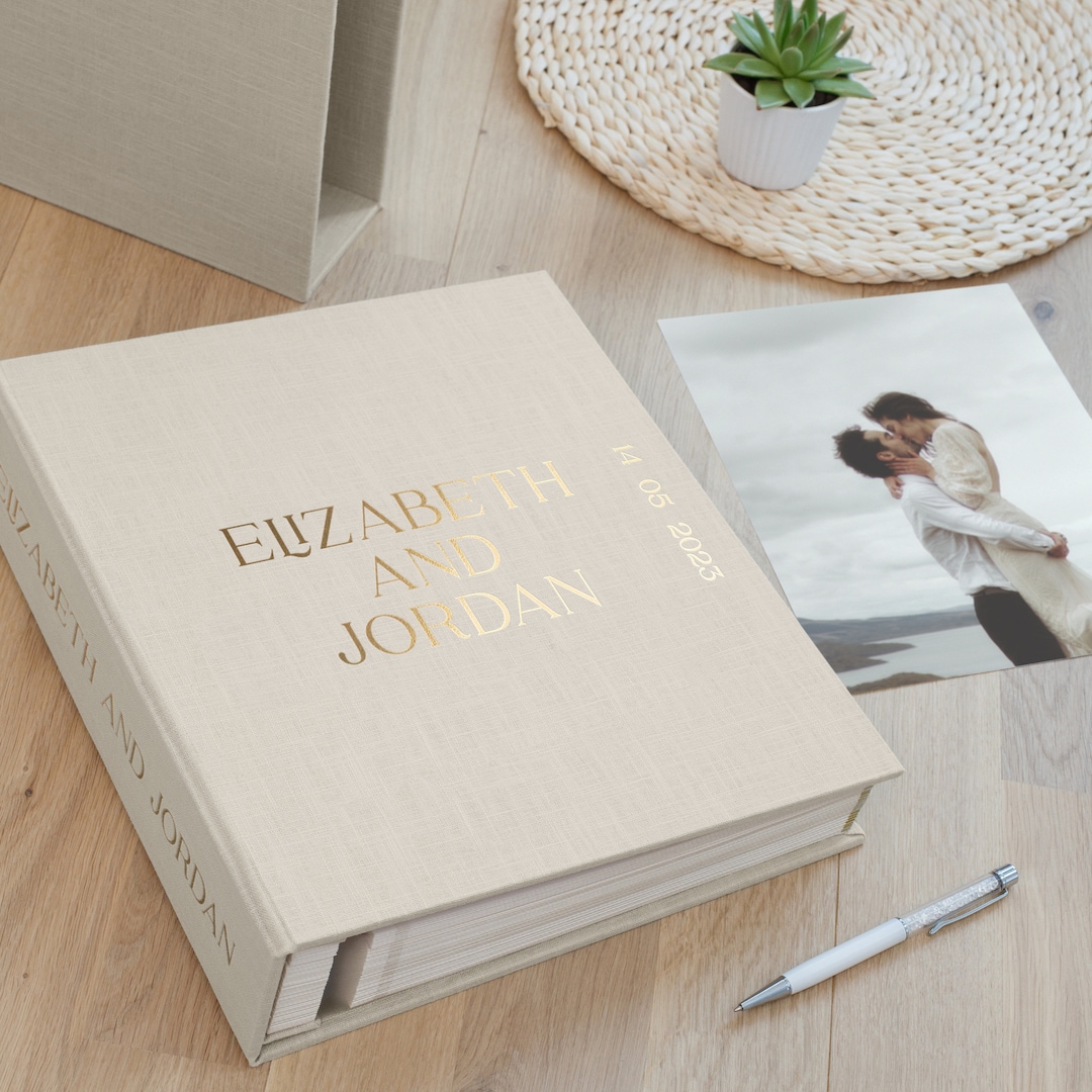 Linen Cover Photo Album Self Adhesive Scrapbook Album DIY Photo Book Album Diy Photo Book