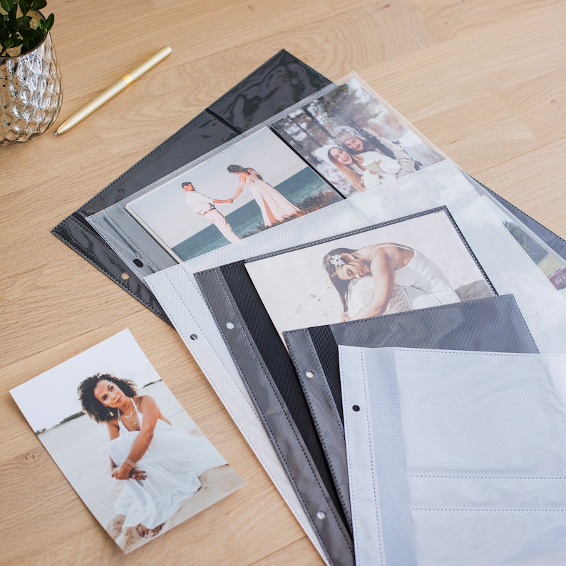 Sleeves for 4x6, 5x7, 8x10, 12x12 Photos | Refills for Slip in Albums ...