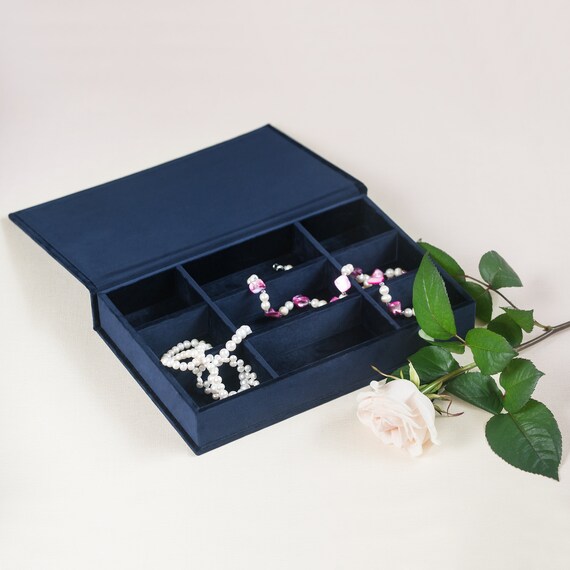 Velvet Jewelry Box Personalized Jewelry Box Personalised Etsy