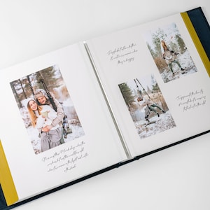Selbstklebendes Album, samtiges Jubiläums Album, personalisiertes Hochzeitsfotoalbum, großes Reise Fotobuch