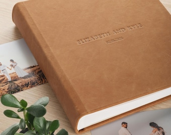 Leather Wedding Album, Family Photo Album, Travel Photo Album, Scrapbook Album Made by Arcoalbum