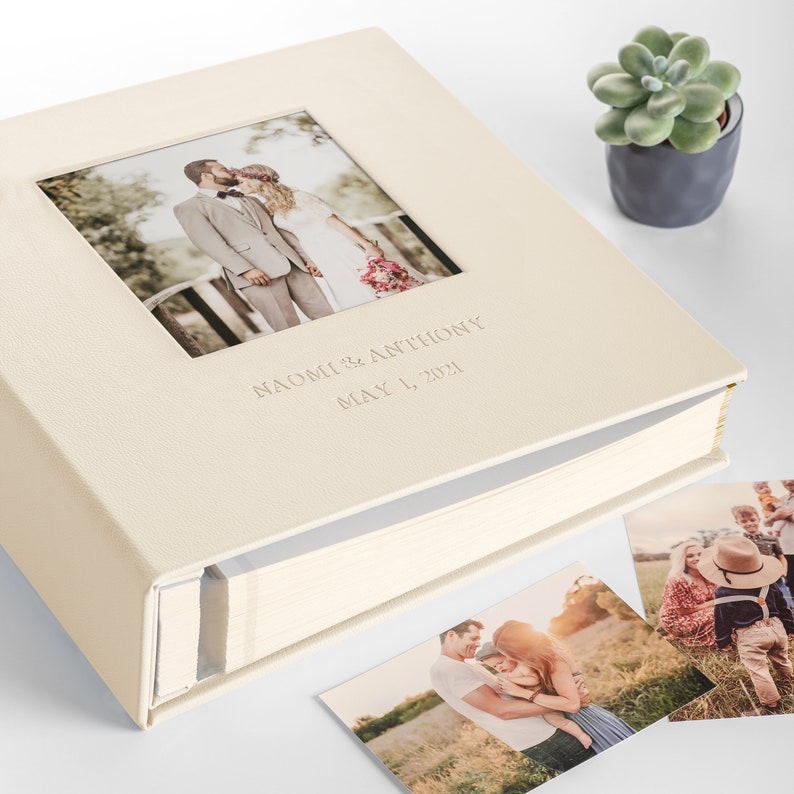 Self-adhesive Album Wedding Photo Album, Eco Leather Family Photo Album, Travel Photo Album, Large Scrapbook Album with Photo Frame Album only
