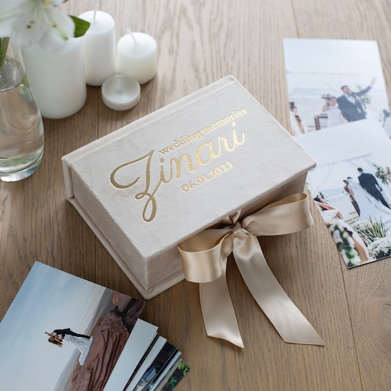 Velvet Photo Box for 4x6, 5x7 8x10 Photos Photography Print