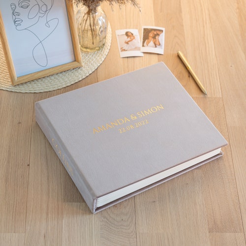 Wedding Guest Book Alternative Velvet Wedding Photo Album for Etsy