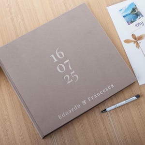 12x12 personalisiertes Scrapbook-Album | Rustikales Familien Erinnerungsalbum | Vintage Reise Sammelalbum | Personalisiertes Schraubalbum | Hochzeitsreise Buch