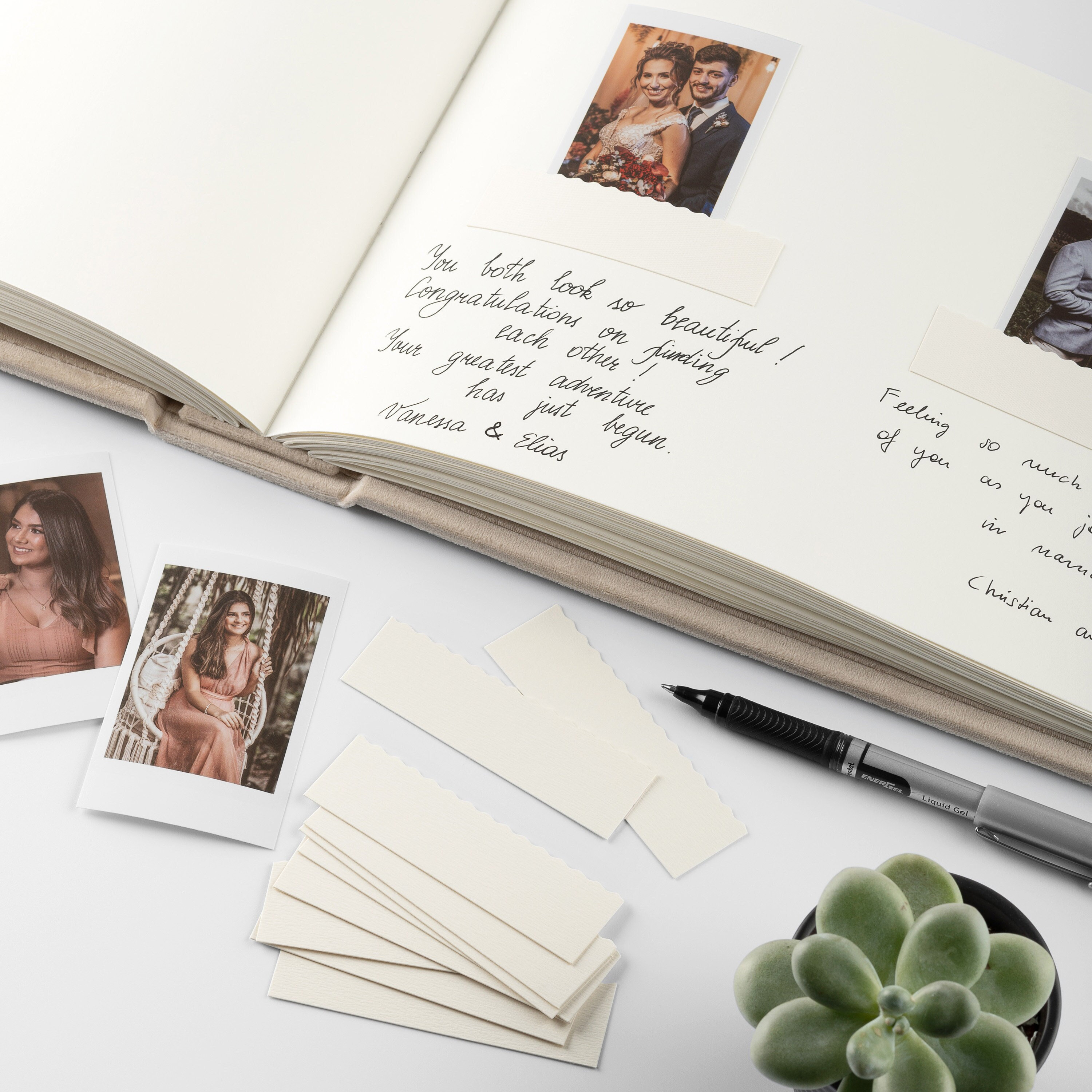 Elegant Polaroid Slip-in Linen Photo Album for 128 Instax Mini