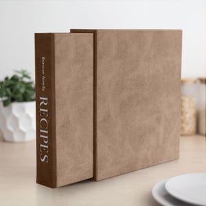 Livro de receitas personalizado | Diário de receitas personalizado | Organizador de receitas de capa dura | Planejador de receitas com fichário | Presente de culinária mais vendido
