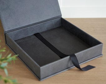 Custom Leather Keepsake Box | Personalized Box for Photo Album or Scrapbook | Bespoke Wedding Memory Box