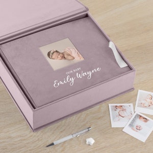 First Year Baby Memory Book | Personalized Baby Journal | Modern Baby Album With Photo Window | Story Of You | Unique 1-5 Years Baby Book