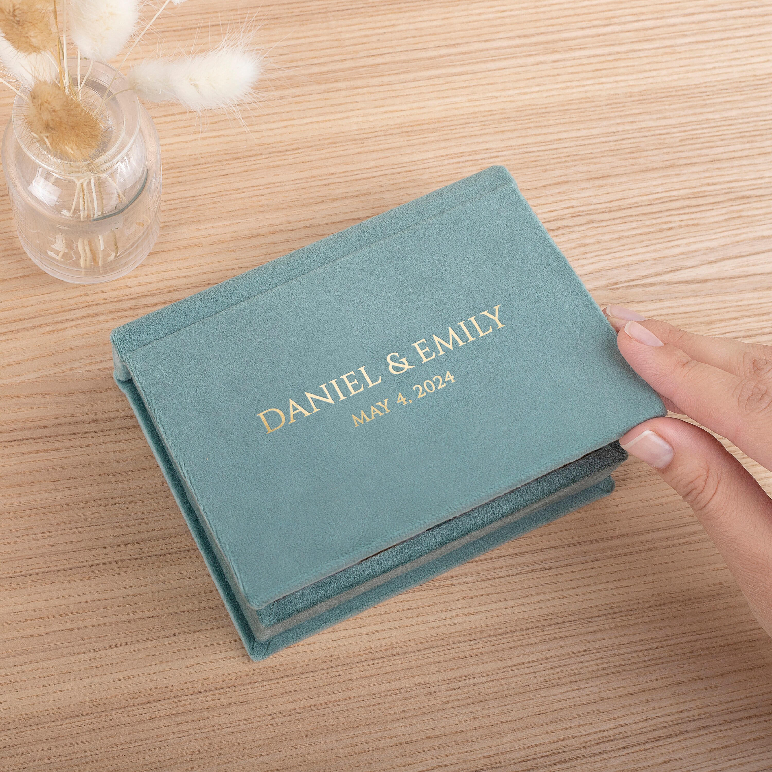Luxurious Velvet Photo Box for Instant Photos | Custom Keepsake Case ...