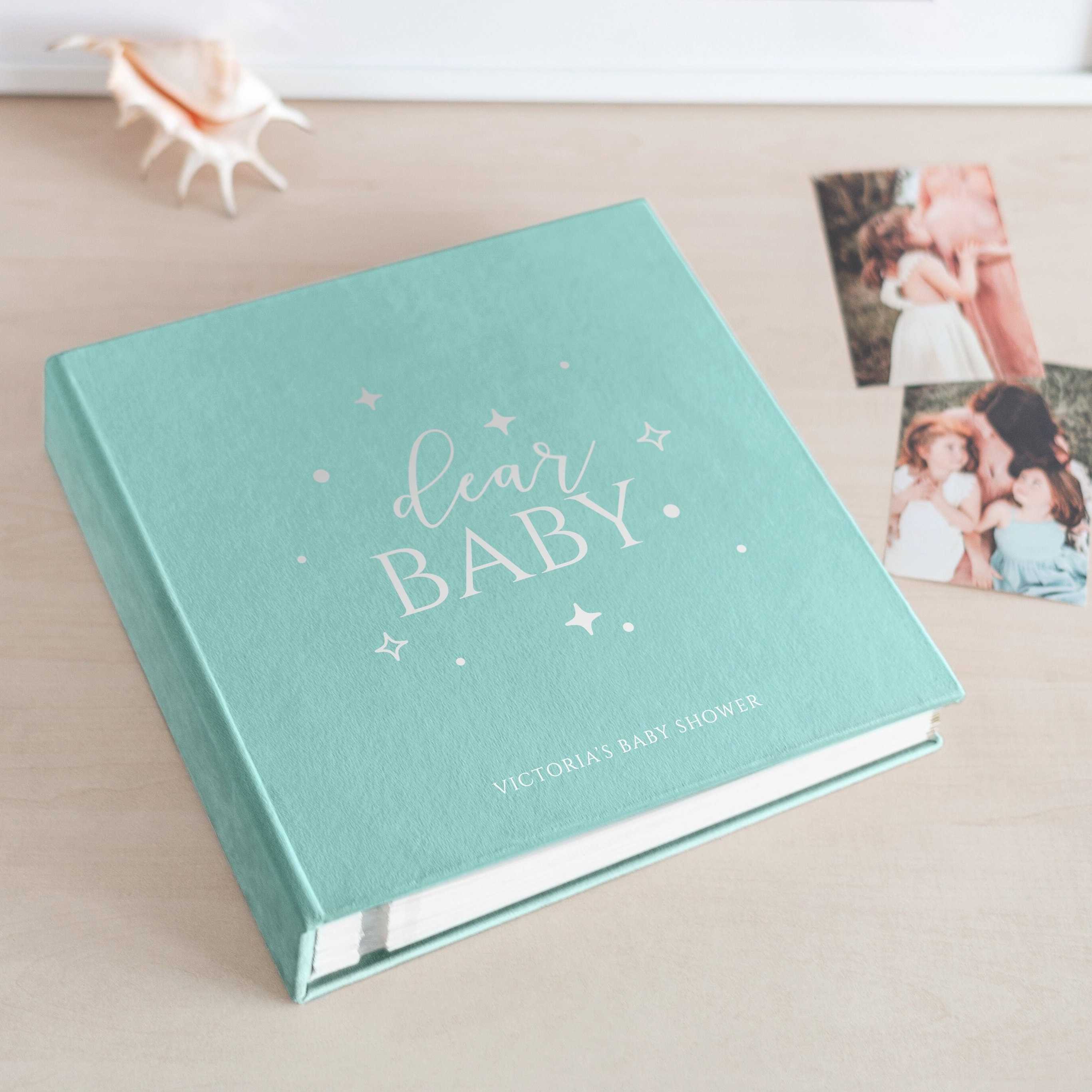 Álbum de fotos personalizado para bebés, Libro de recuerdos para bebés,  Libro de visitas autoadhesivo para baby shower, Álbum de álbumes de  recortes para bebés de terciopelo, Regalo para baby shower 