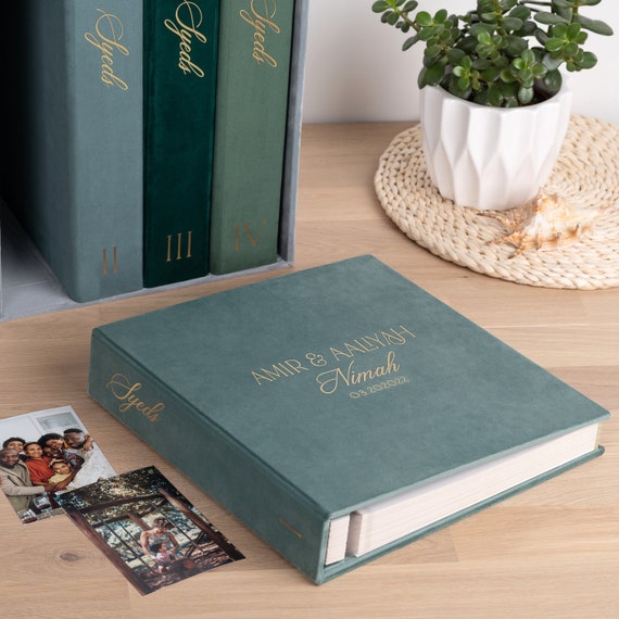 A Set of 3 Photo Albums and Slipcase, Velvet Anniversary Album, Family  Photo Album, Travel Photo Album, Scrapbook Album, Large Photo Album 