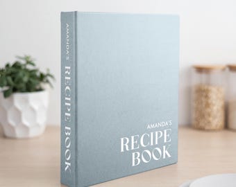 Personalized Recipe Book | Custom Cook Book Journal | Hard Cover Recipe Organizer | Ring Binder Recipe Planner | Bestseller Cooking Gift