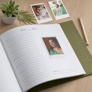 Libro de visitas para bodas alternativo / Libro de consejos personalizado / Mad Libs para despedidas de soltera / Álbum Instax Mini / Libro de fotomatón para fotos de 2x6 y 4x6