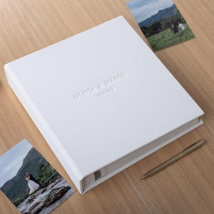 Self-Adhesive Photo Album | Personalized Coffee Table Book | Large Family or Travel Album | Custom Wedding Anniversary Scrapbook | Hand Made