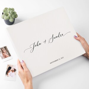 Instax Guest Book, Leather Wedding Photo Album  for All Instant Film Sizes Mini Wide Square 4x6 2x6 etc. Made by Arcoalbum