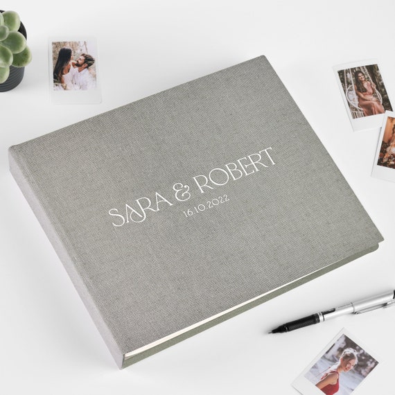 Large Photo Album for 1000 Photos, 4x6 Photo Albums with Pockets, Grey  Linen Cover (14 x 13 x 3 In)