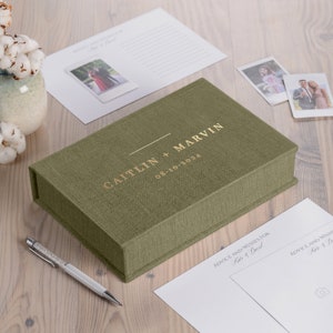 Biglietti di auguri per il matrimonio con scatola, alternativa al libro degli ospiti per il matrimonio, biglietti Mad Lib per il matrimonio in scatola di velluto personalizzata, biglietti di auguri per il ricevimento nuziale
