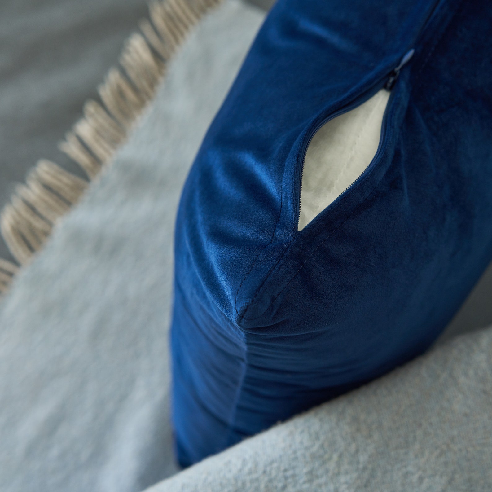 Blue Velvet Pillow Case Navy Blue Velvet Throw Pillow Cover Etsy